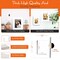iFrame Pre-Cut White Mats with light Cream Bevel-Cut + Backing Boards + Transparent Clear Plastic Bags